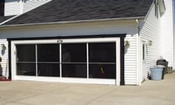 sliding garage screen