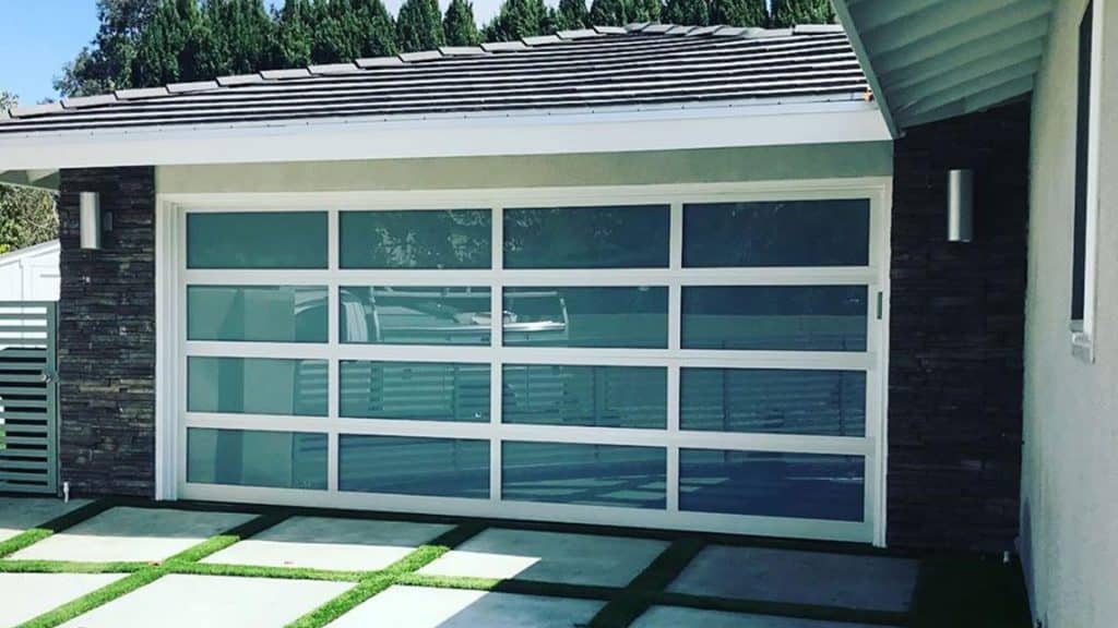 glass garage door