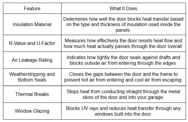 What Makes a Garage Door Energy Efficient?