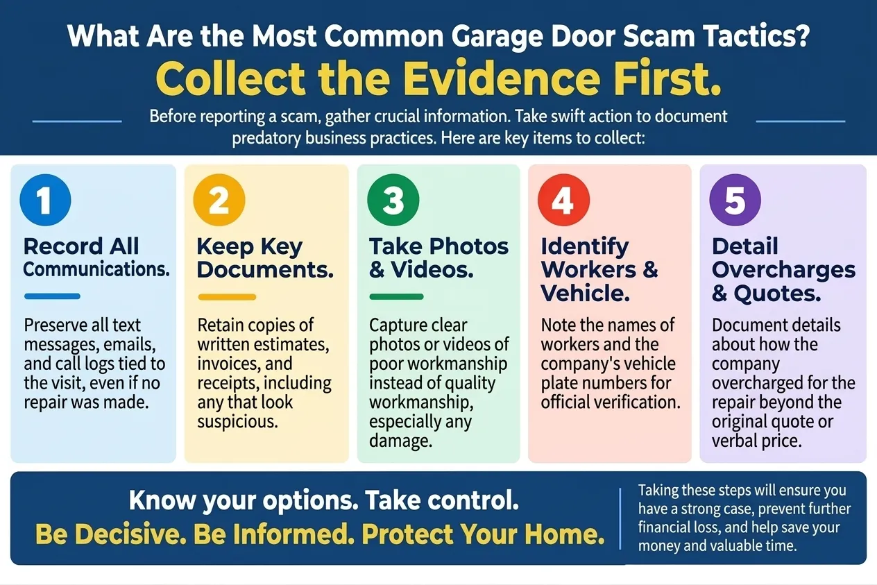 Collect the Evidence First