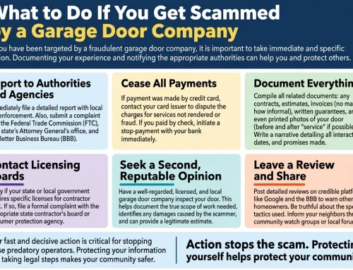 What to Do If You Get Scammed by a Garage Door Company
