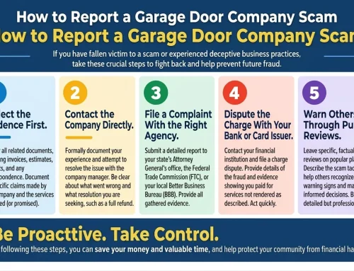 How to Report a Garage Door Company Scam