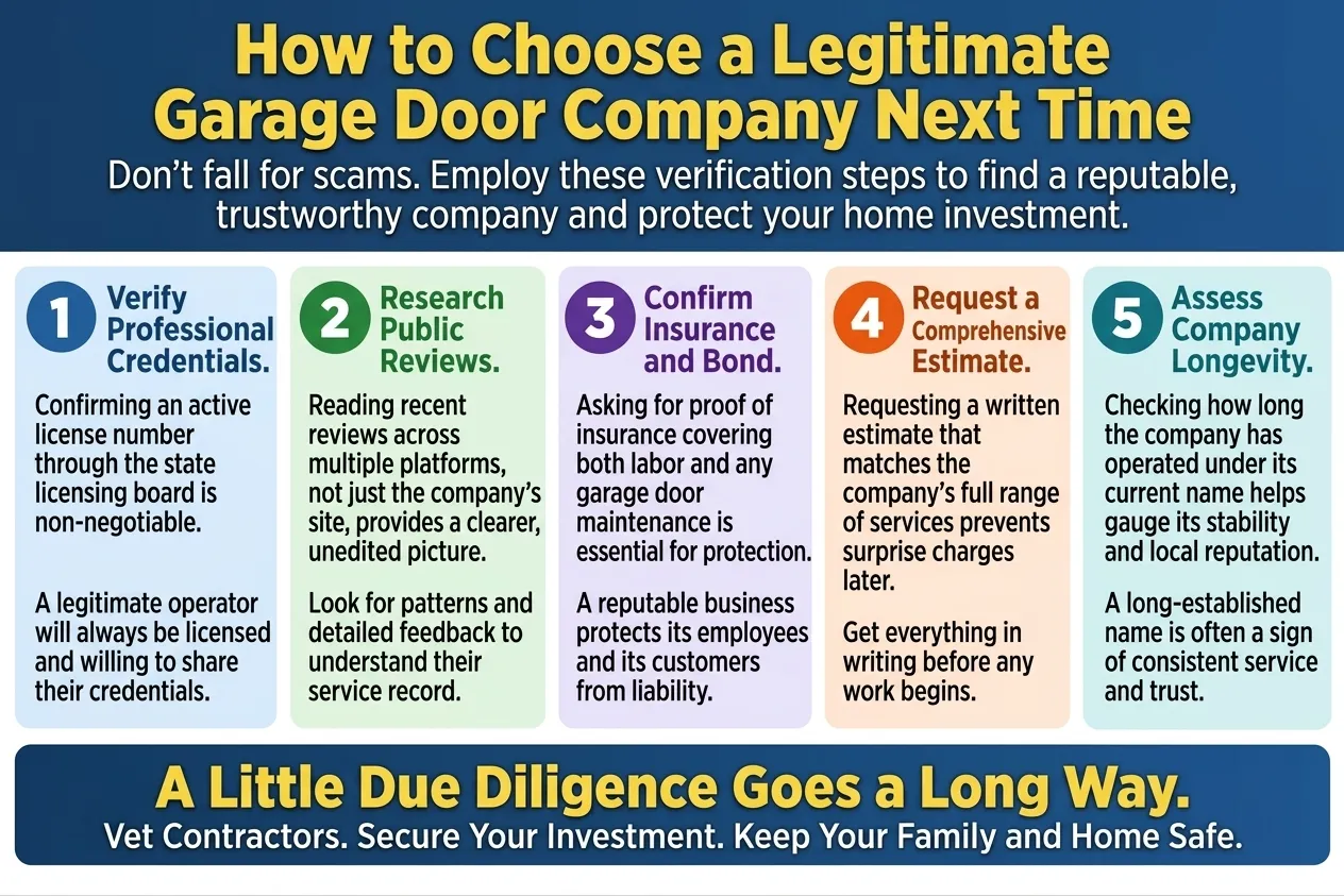 How to Choose a Legitimate Garage Door Company Next Time